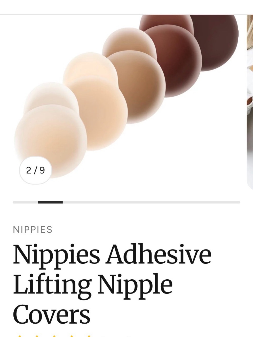 Nippies Skin Lift Adhesive Lifting Nipple Covers - caramel A-C cup